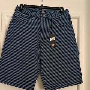 Dickies Men's Navy Pinstripe Jean Shorts